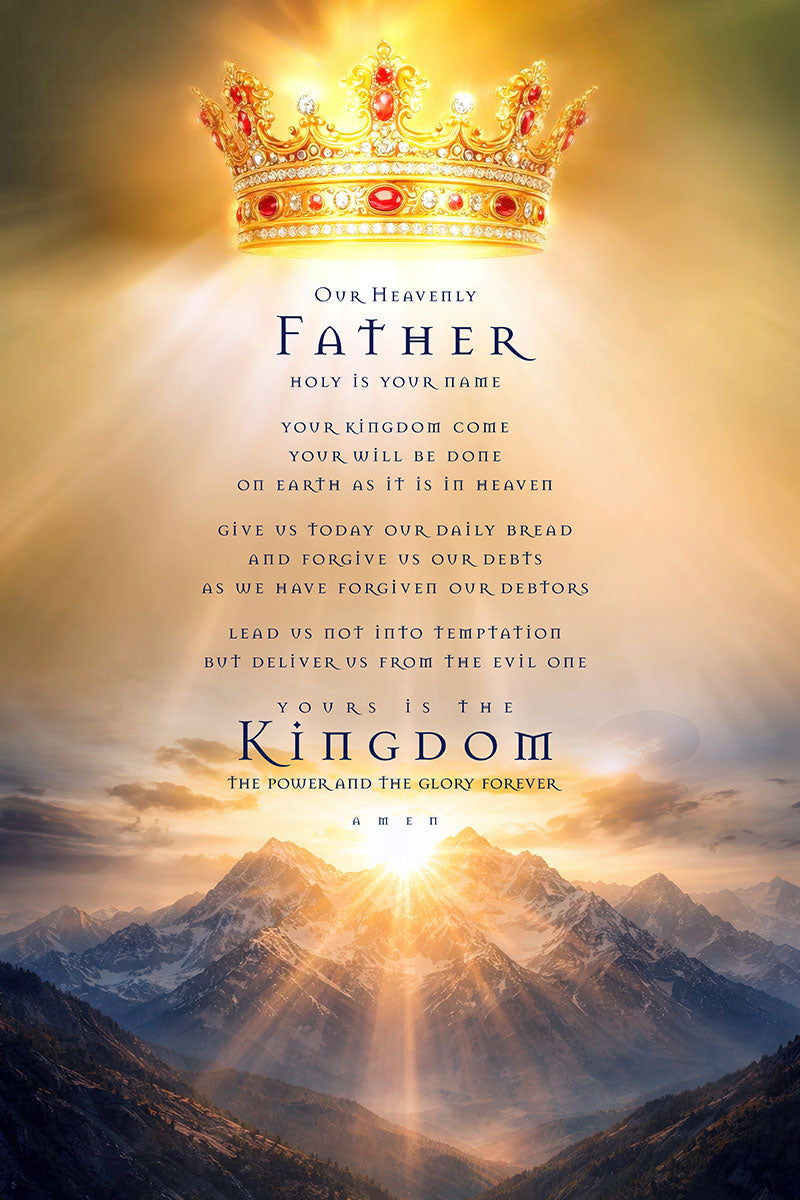 The Lord’s Prayer – Kingdom, Power & Glory Christian Wall Art