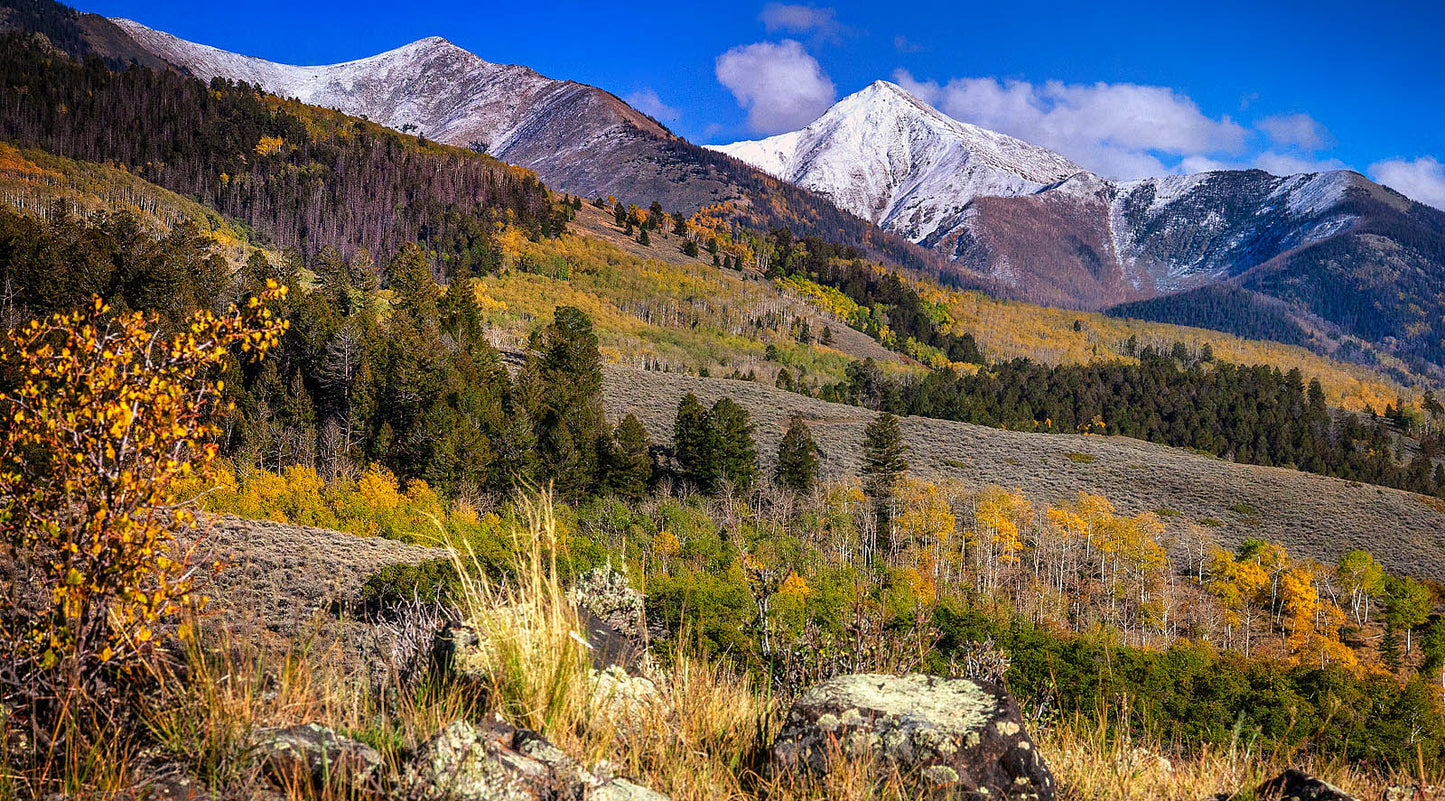 Autumn Mountain Landscape Wall Art – Canvas Print / Fine Art Print