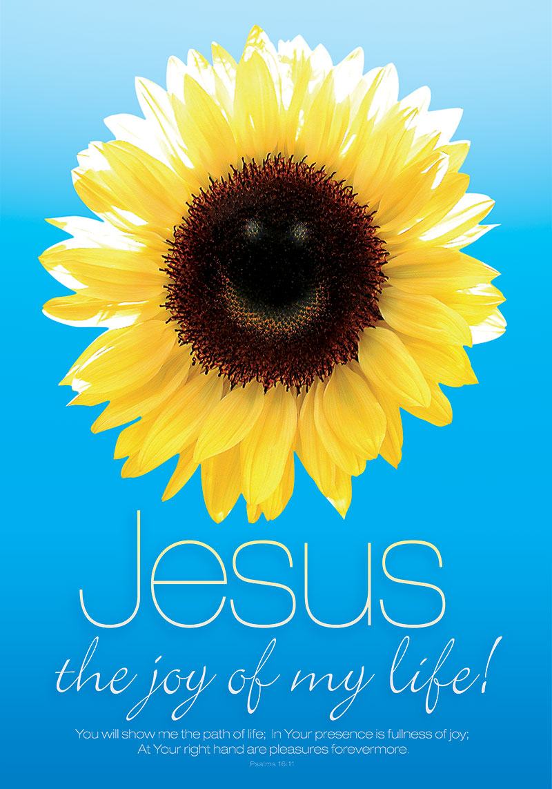 Jesus, the Joy of My Life – Sunflower Christian Wall Art