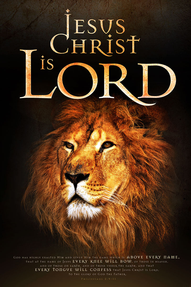 Jesus Christ Is Lord – Lion of Judah Christian Wall Art