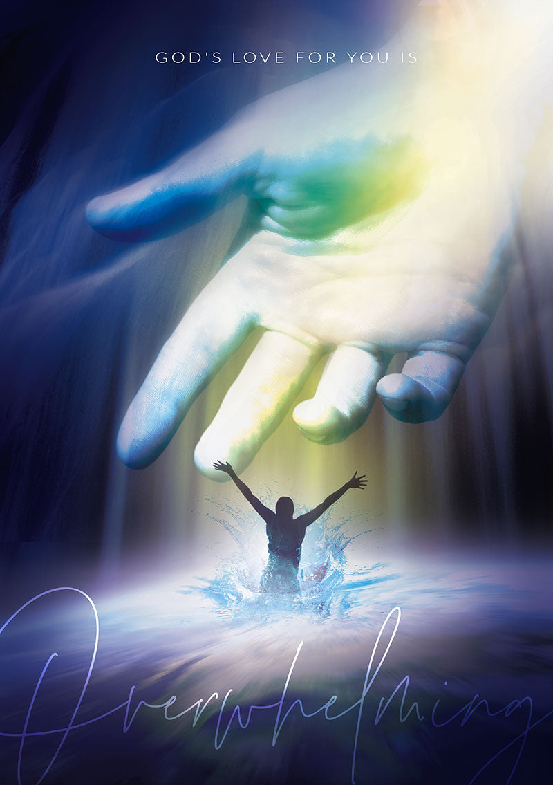 Overwhelming Love – God’s Hand of Grace Christian Wall Art