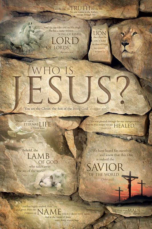 The Names Of Jesus - Christian Wall Art - Bible Verse Print