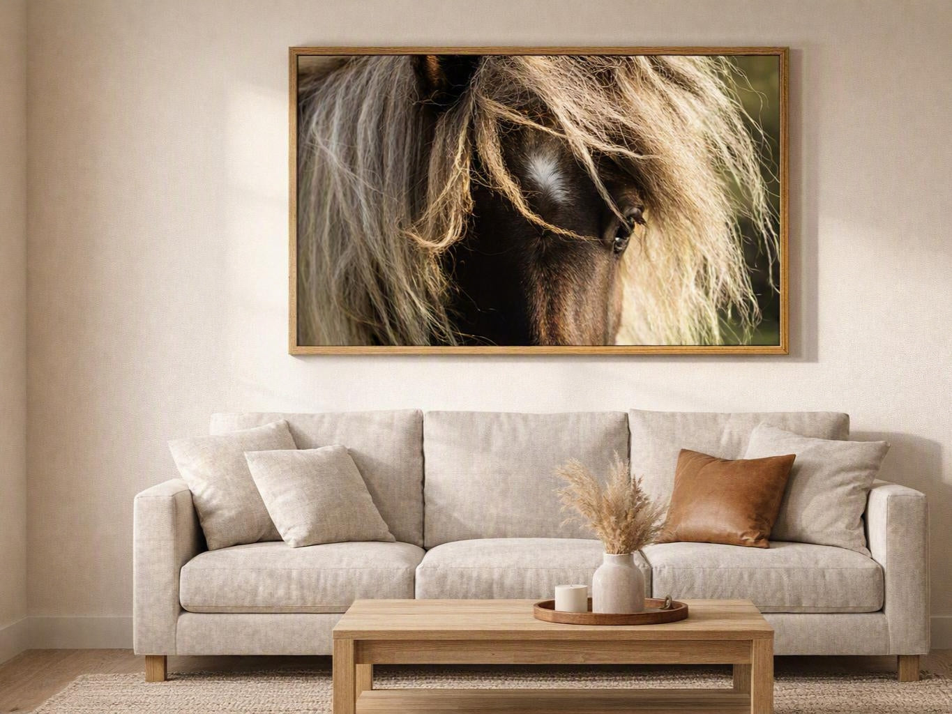 Horse Eye Wall Art – Soulful Equestrian Close-Up Portrait Photography Print