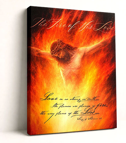 Jesus crucifixion wall art cross church canvas print