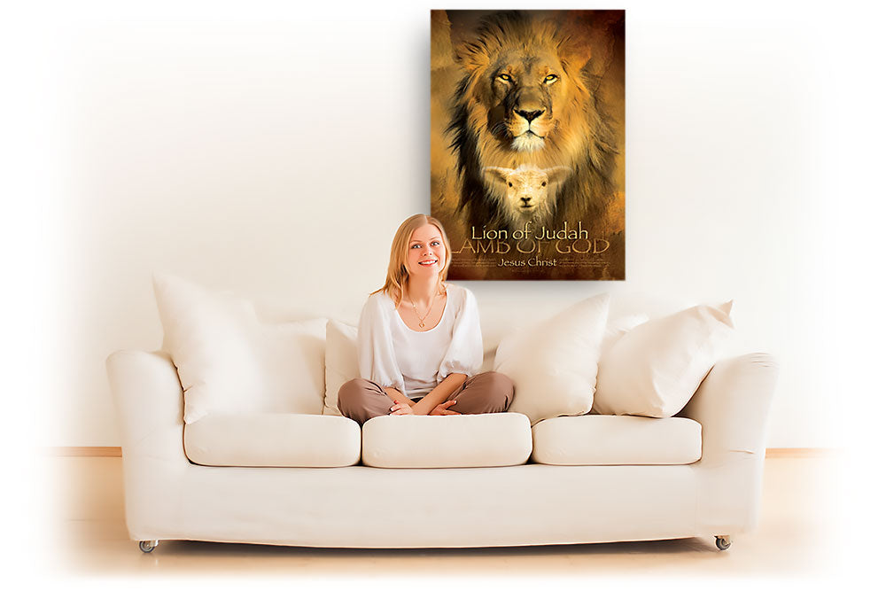 Lion of Judah Wall Art Canvas Prints | Christian Wall Art