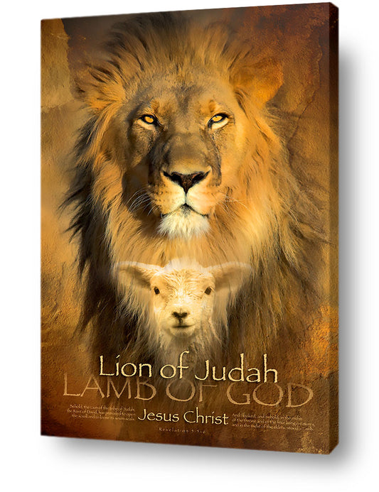 Lion of Judah Wall Art Canvas Prints | Christian Wall Art