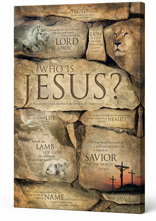 The Names of Jesus Christian Wall Art Canvas Print