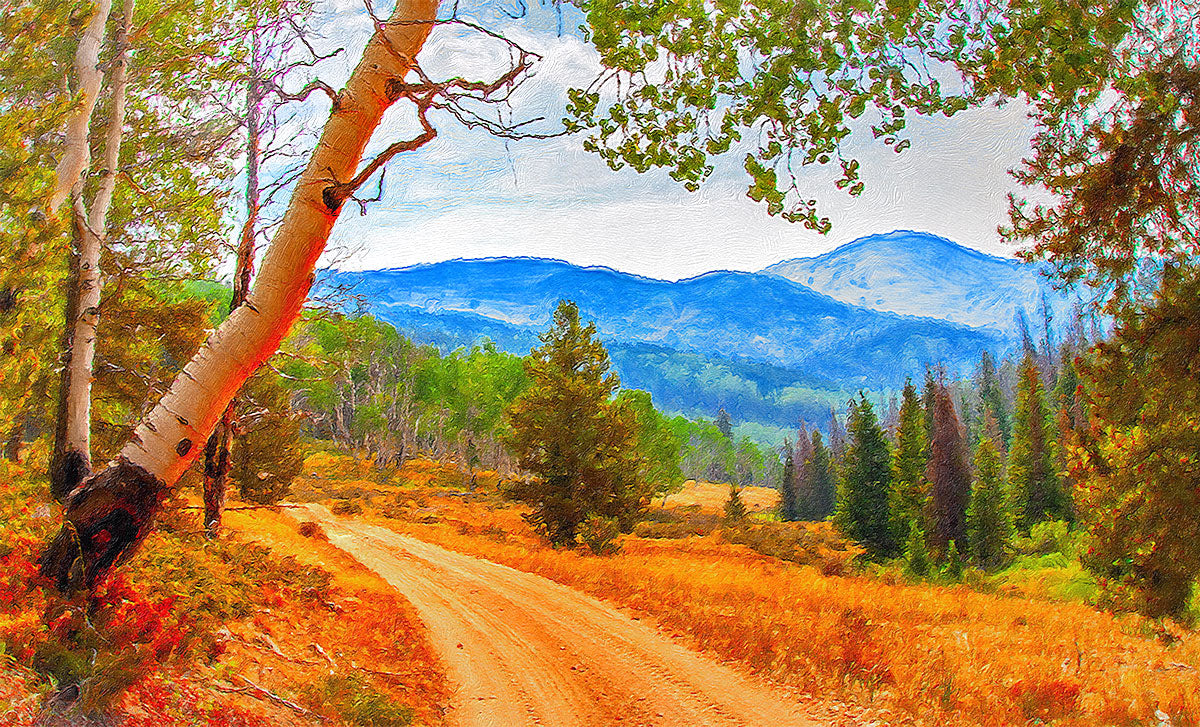 Mountain Trail - Canvas Print, Oil Painting, Wall Art
